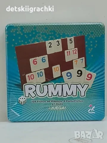 Реми* Rummy* -настолна игра, снимка 4 - Образователни игри - 47711352