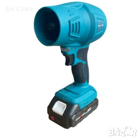 Акумулаторна турбо духалка 36V – Мощен въздушен пистолет с 2 батерии 8Ah и куфар, снимка 6 - Куфари с инструменти - 53584751