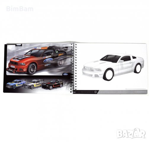 Комплект скицник за дизайнер на автомобили - Ford Mustang, снимка 3 - Образователни игри - 34786849