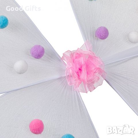 Криле на пеперуда с помпони , Детски костюм, снимка 2 - Други - 39189683