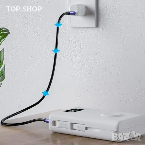 PZOZ 20000mAh Power Bank Бързо зареждане, Led Display 22.5W PD USB-C/USB-A, снимка 7 - Външни батерии - 49629248