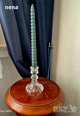 Кристален Френски Свещник Ръчно изработен. 