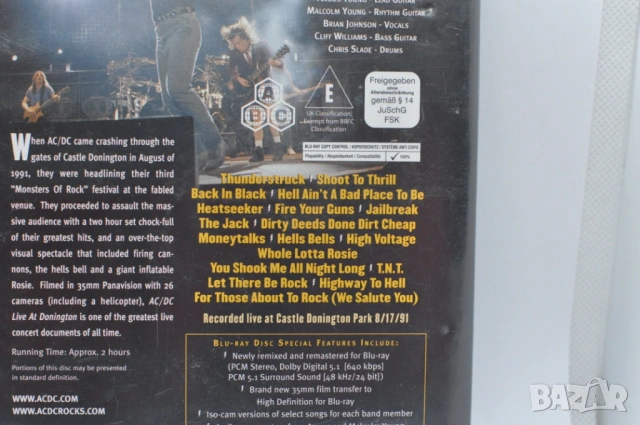 AC/DC Live At Donington - Blu-ray Disc, снимка 4 - Blu-Ray филми - 53073023