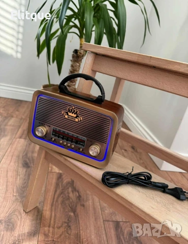 Винтидж радио MEIER MD-1308BT - ретро дизайн с модерни функции, снимка 3 - Радиокасетофони, транзистори - 53558293