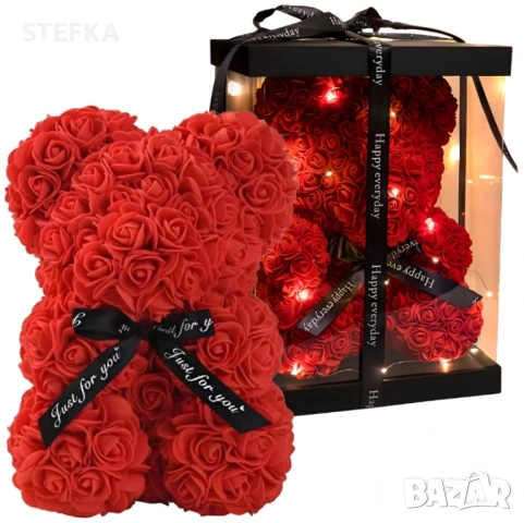 Мече от рози 25 см /26 лв