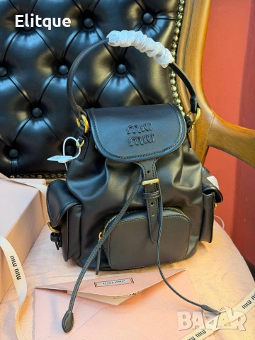 раници MİU MİU Висок клас 25 x 30 cm / 281€ 18,5x22 cm / 255€, снимка 7 - Раници - 53182613