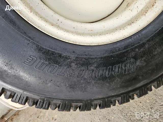 2 гуми Bridgestone AG Mower M40B 315/80D16 с джанти, снимка 3 - Гуми и джанти - 56271105