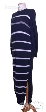 Semicouture рокля кашмир и вълна райе размер М, снимка 3 - Рокли - 53715758