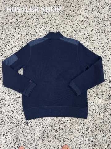 Мъжка вълнена жилетка TOMMY HILFIGER. Размер L, снимка 3 - Пуловери - 53471015