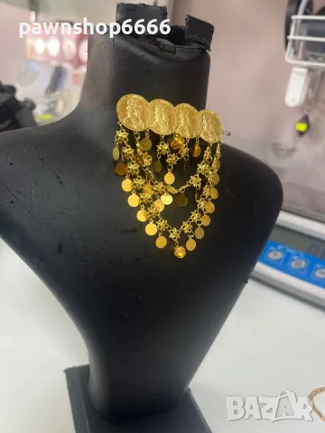 Златна висулка за коса 14К / Златна фиба за коса 14К, снимка 4 - Колиета, медальони, синджири - 50301024