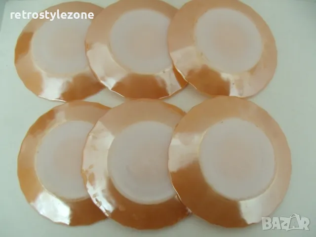 № 7978 стари малки чинийки - Termokrisa Mexico  - комплект 6 броя , снимка 4 - Сервизи - 49767275