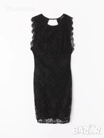 Черна елегантна вечерна парти коктейлна рокля, снимка 4 - Рокли - 48132947