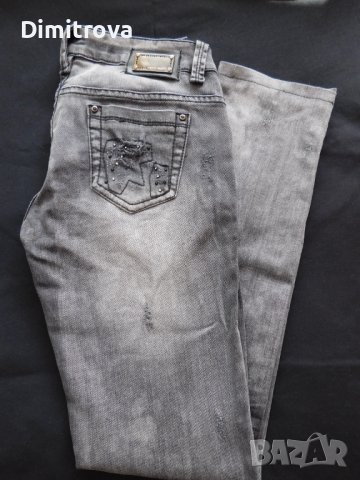 Дамски дънки Tally well с интересен принт, снимка 5 - Дънки - 42570051