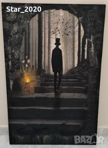 Светеща картина с LED осветление - господин