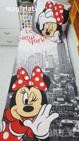 Спален комплект Мини Маус, снимка 5 - Спално бельо и завивки - 41717370