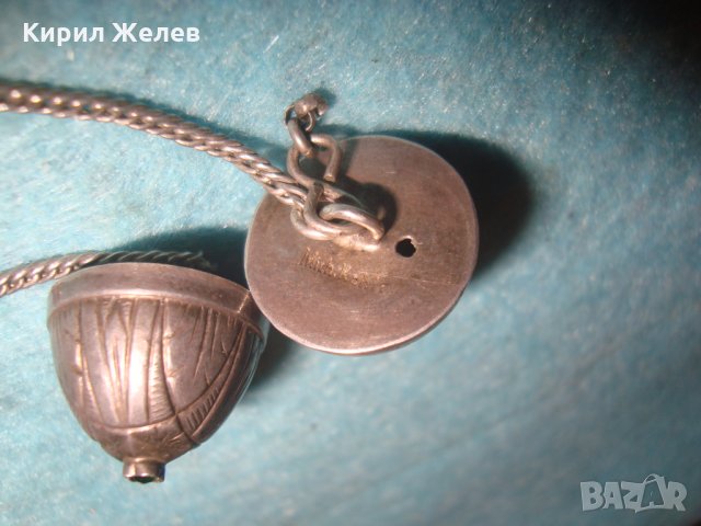 2 УНИКАЛНИ СТАРИ СРЕБЪРНИ УКРАШЕНИЯ с ЕМЕРАЛД СМАРАГД РЪЧНО ОРНАМЕНТИРАНИ с ЩЕМПЕЛ на АТЕЛИЕТО 26341, снимка 10 - Антикварни и старинни предмети - 34853404