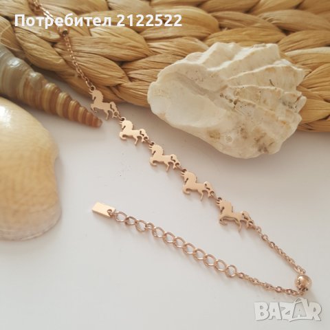 Гривни за крак от неръждаема стомана с мъниста, снимка 9 - Гривни - 40918700