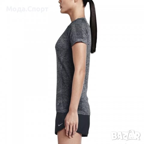 Nike 718569 Dri-Fit Knit Running Top Оригинална Тениска (М), снимка 3 - Тениски - 38757361