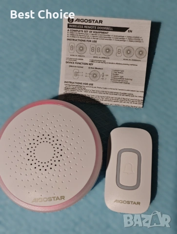 Безжичен звънец Aigostar с RGB светлина. , снимка 2 - Други - 53054991