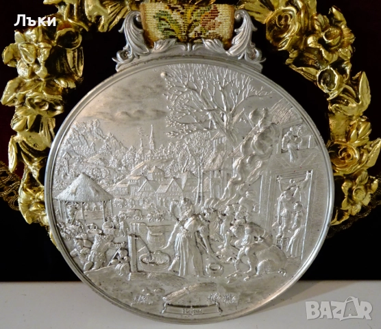 Калаено пано,плакет Есен на WMF,колоритна картина. 