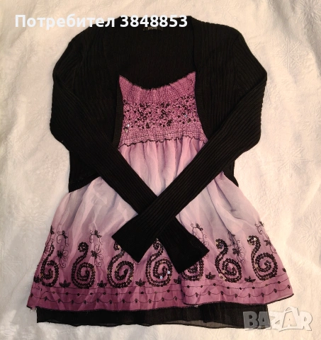 Лилава туника/блуза 