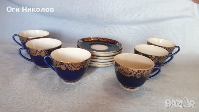 Луксозен сервиз за чай- "ЛФЗ " - Русия, снимка 7 - Сервизи - 51804285