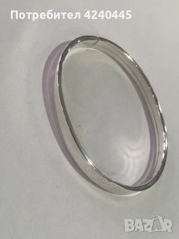 Твърда сребърна гривна, снимка 2 - Гривни - 50952483