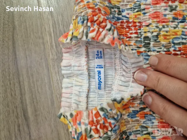 Детска рокля за момиче Mayoral- 2 години- 92 см, снимка 3 - Детски рокли и поли - 48079567