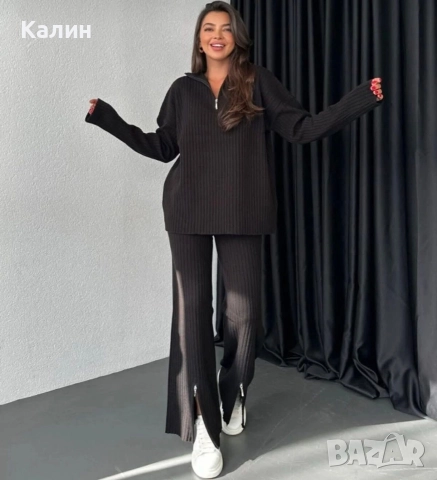 Дамски комплекти фино плетиво - три цвята - 50 лв., снимка 2 - Спортни екипи - 52943741