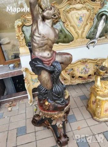 Италиански бароков лампион 023, снимка 8 - Лампиони - 48627048