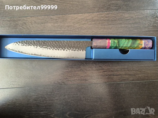 Кухненски нож от Дамаска стомана 