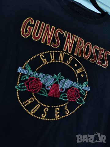 Guns'N'roses тениска с камъни, М размер