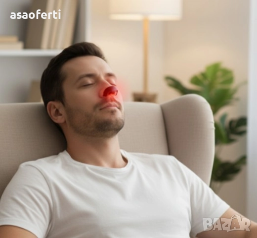 👃 Лазерна Терапия за Ринит/Синузит MEANERSU M06 – Облекчава Алергии и Запушен Нос, снимка 2 - Масажори - 52552466