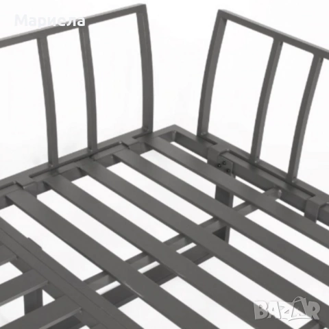 Градински комплект KANZA - модулен ъглов диван от алуминий с удобни възглавници и маса, снимка 10 - Градински мебели, декорация  - 53341510