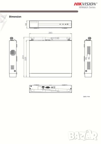 Безжичен 8 Канален Мрежов Видео Рекордер Wi-Fi NVR Hikvision HiWatch HWN-2108MH-W-C 4MPx IP Камери, снимка 5 - IP камери - 41572975