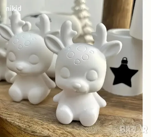 3d Мече слон куче коте еднорог елен заек силиконов молд форма смола свещ гипс шоколад , снимка 5 - Форми - 55712671
