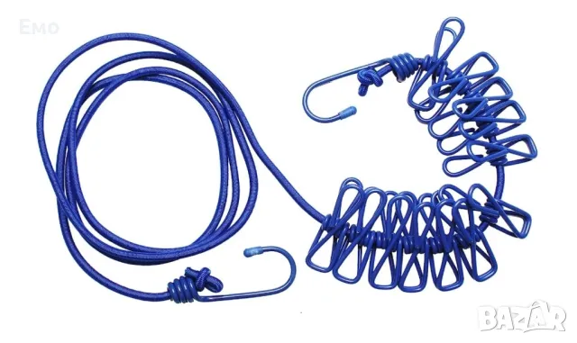 Преносимо въже за простор с щипки за пътуване и къмпингуване, снимка 10 - Къмпинг мебели - 47967328