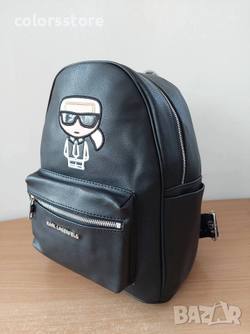 Черна раница Karl Lagerfeld- SD43, снимка 4 - Раници - 39661944