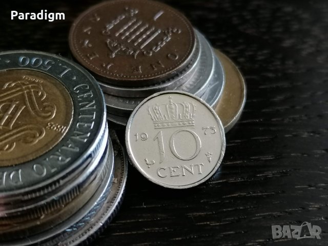 Монета - Холандия - 10 цента | 1973г.