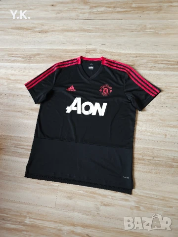 Оригинална мъжка тениска Adidas Climacool x F.C. Manchester United / Season 18-19 (Training), снимка 2 - Тениски - 51285448