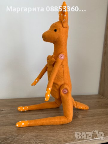 Продавам кенгуру ръчна изработка, снимка 2 - Плюшени играчки - 39605622