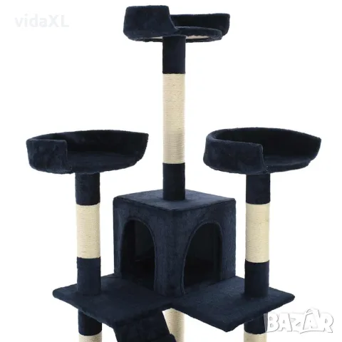 vidaXL Котешко дърво със сизалени стълбове, 170 см, синьо, снимка 4 - За котки - 56146206