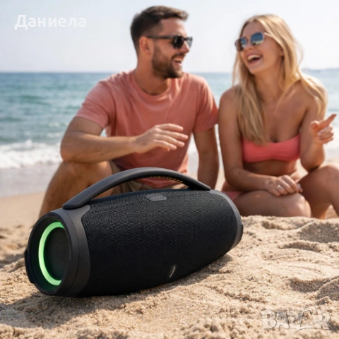 Преносима караоке тонколона с 2 микрофона B21 BOOMBOX - мощен звук и RGB Led осветление, снимка 5 - Тонколони - 53783177