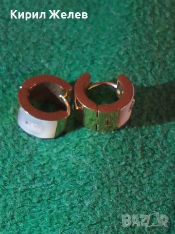 ПОЗЛАТЕНИ СКЪПОЦЕННИ ФЕШЪН АРТ ОБЕЦИ от НЕРЪЖДАЕМА БЛАГОРОДНА СТОМАНА 19443, снимка 2 - Обеци - 36772057