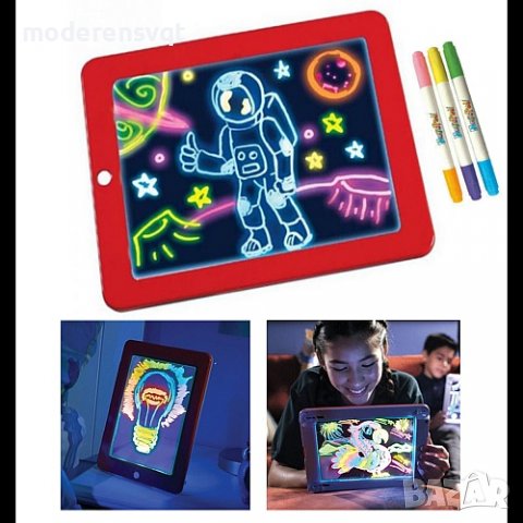 Магически светещ детски таблет за рисуване, снимка 2 - Рисуване и оцветяване - 39081800
