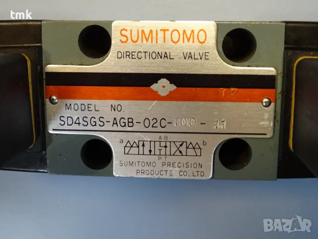 Хидравличен разпределител SUMITOMO SD4SGS-AGB-02C-100-11 directional valve 100V, снимка 3 - Резервни части за машини - 47861595