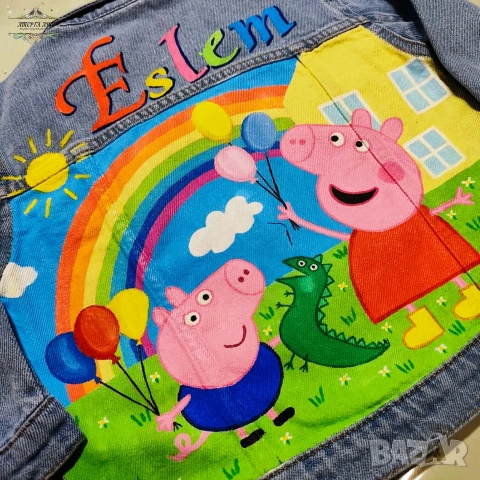 Стилно яке с ръчно рисувани герои - двама герои, снимка 15 - Детски якета и елеци - 53298509