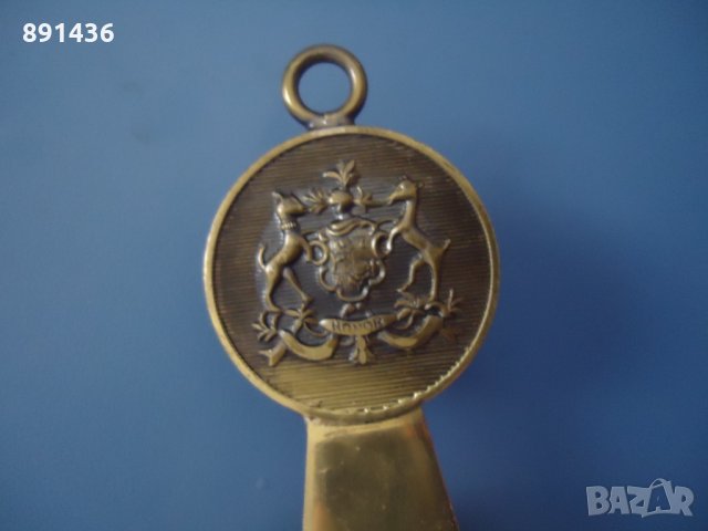 Голяма и масивна месингова отварачка Италия, снимка 5 - Прибори за хранене, готвене и сервиране - 34174353