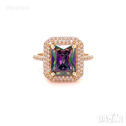 Златен дамски пръстен 3,89гр. размер:56 14кр. проба:585 модел:37726-3