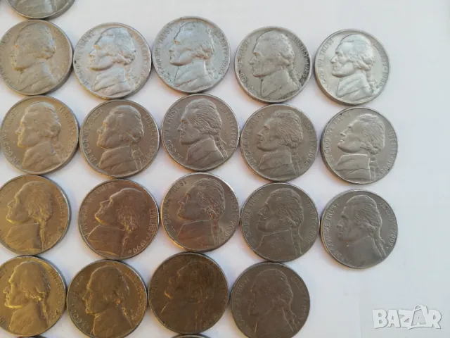 33 монети 5 цента Америка-USA 1964-2007 г. различни, снимка 5 - Нумизматика и бонистика - 48506793